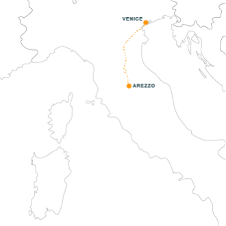 Venice – Arezzo province (Tuscany)