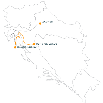 Island Losinj- Plitvice Lakes