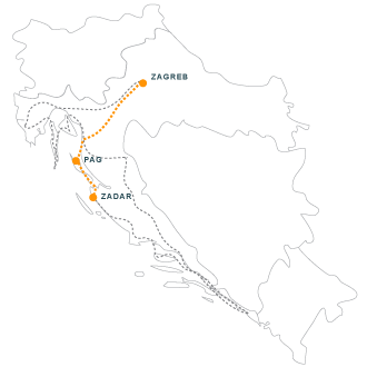 Zadar- Pag- Zagreb