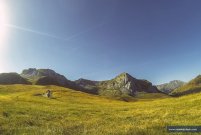 Komovi mountain range in Montenegro