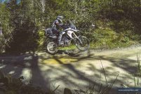 BMW F800GS up in the air