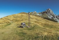 Perfect rest spot, far away in the mountains