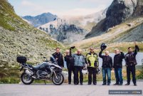 Group of riders in Swiss Alps - MotoTrip AlpsTastic