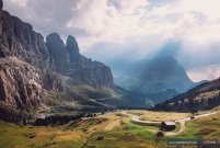 Passo Gardena motorcycle tour in the Alps